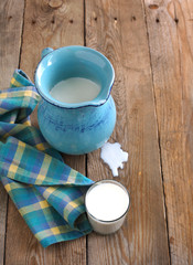 Jug and glass of milk