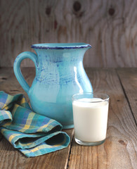 Jug and glass of milk