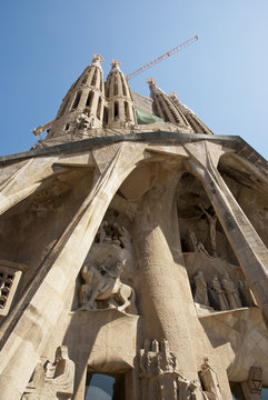 Detail of sagrada Familia Church, Barcelona