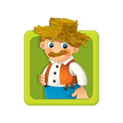 The illustration of farm element - animals