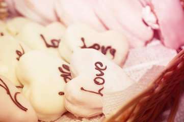 Small tasty cakes with stuffing