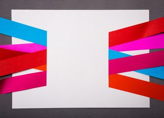 Paper cut of Modern Design template  can be used for  business d