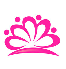 Lotus flower logo vector