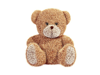 Teddy bear isolated on white