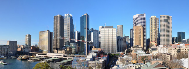 Sydney City Skyline Panorama, Australia.
