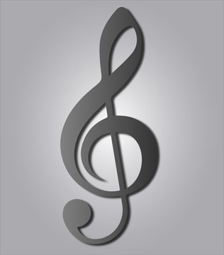 Silver Music G clef