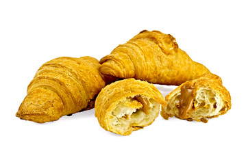 Croissants with sweetened condensed milk