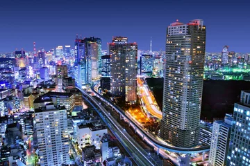 Deurstickers Tokio Stadsgezicht © SeanPavonePhoto
