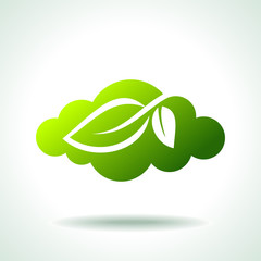 green Icon save environment concept