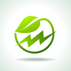green energy electricity icon
