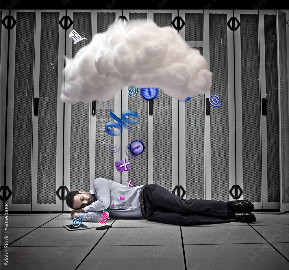 Poster Data worker dreaming of applications and cloud computing