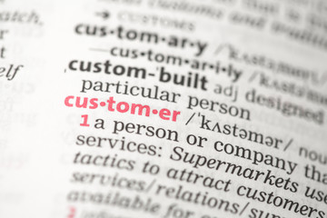 Fototapeta premium Customer definition