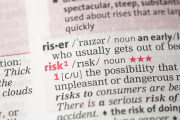 Fototapeta premium Risk definition
