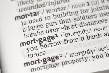 Obraz premium Mortgage definition