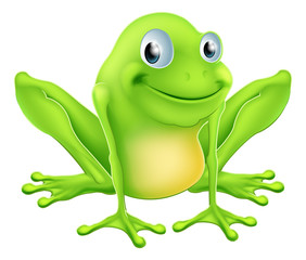 Cartoon frog character