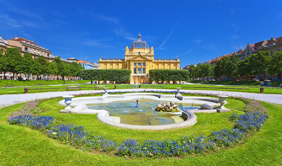 art pavillion in Zagreb. Croatia