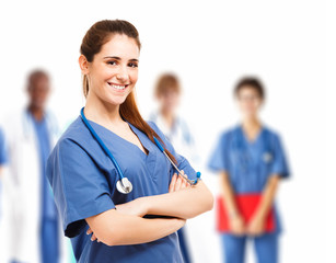 Nurse and her team