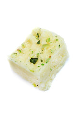 Indian sweet , Burfi isolated on white background