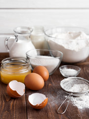 Ingredients for the pancake