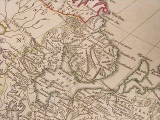 Fototapeta na wymiar Lapland rocznika map