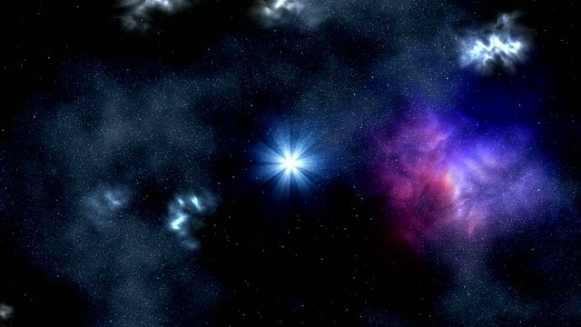 Star and rotating nebula