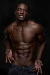 Fototapeta na wymiar Sexy African American Man