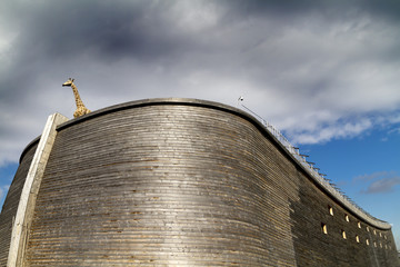 Close up of Noah’s Ark and giraffe