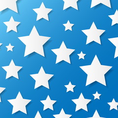 Paper stars. Vector illustration.