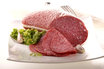 Sliced salami