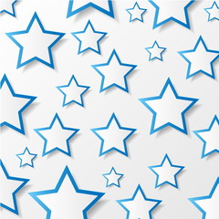Paper stars. Vector illustration.