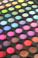 colorful eye shadows palette