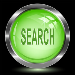 Search. Internet button. Vector illustration.