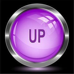 Up. Internet button. Vector illustration.