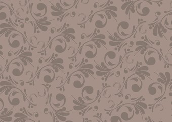 Brown floral background © arek84_84