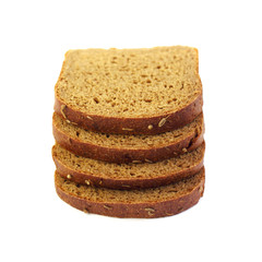 Slices of rye bread
