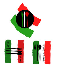 loghi vettoriali per ristoranti o bar