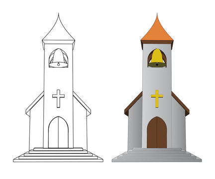 Church Bells In Steeple Illustration Royalty Free SVG, Cliparts, Vectors,  and Stock Illustration. Image 83981070.
