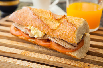 Mackerel sandwich