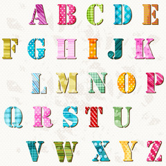 Fototapety  teksturowany alfabet