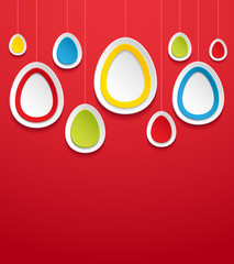 Hanging easter eggs. - 50574890