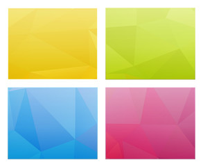 Fototapeta premium abstract polygon templates