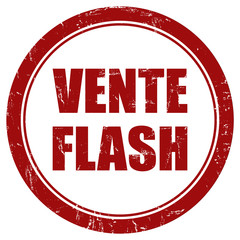 Grunge Stempel rot rund VENTE FLASH
