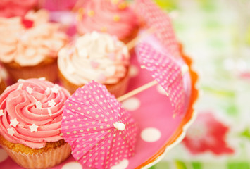 Cupcakes at a Birthday Party