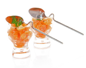 Duo de verrines saumon