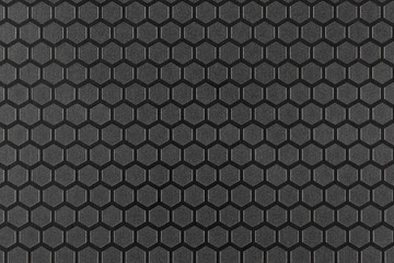 textured metallic surface with a hexagonal pattern