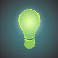 Ecologic icon of bulb.