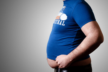 belly fat man