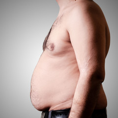 belly fat man