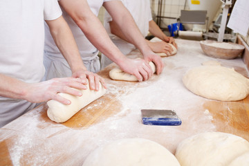 handarbeit in der backstube