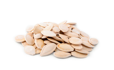 Pumpkin seed isolated on white